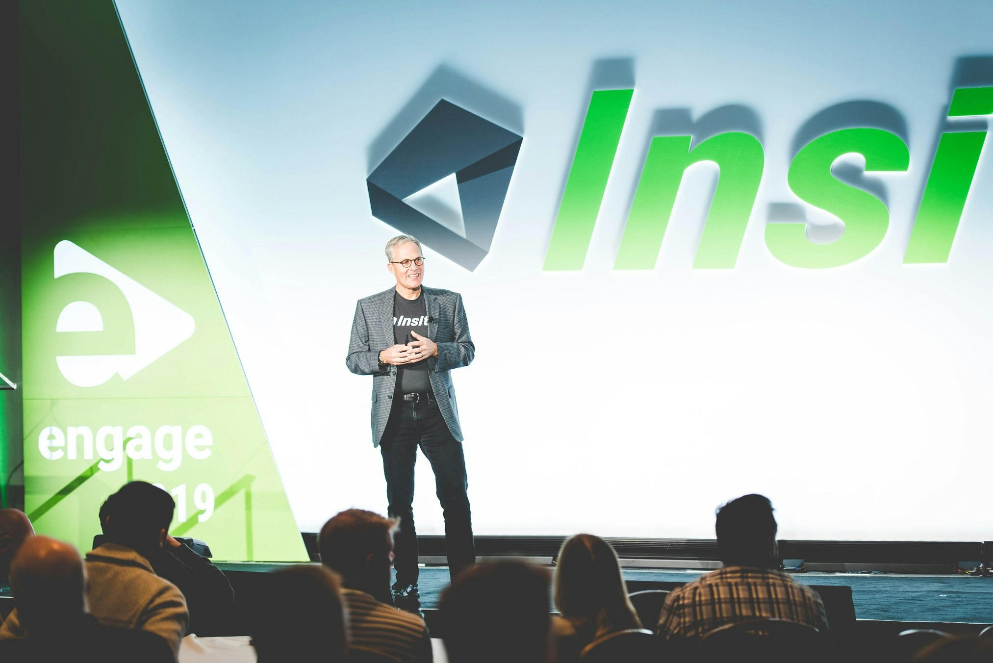 Steve Shaffer speaking on stage.