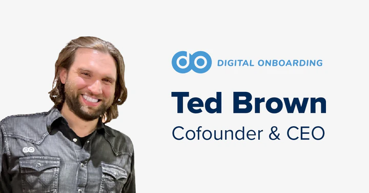Digital Onboarding Co-Founder Ted Brown and the Digital Onboarding logo.