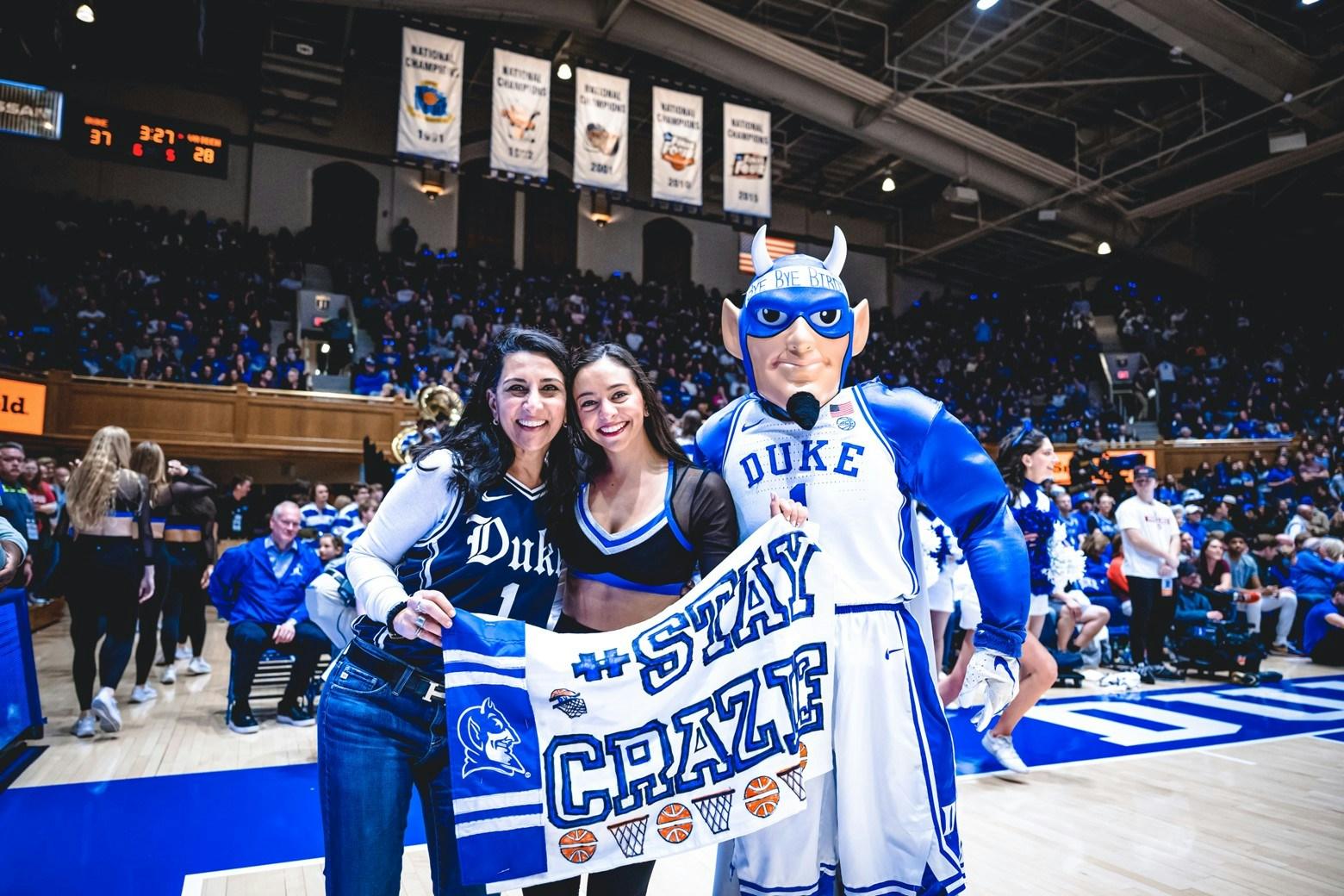 Isabelle Tashima at a Duke game.