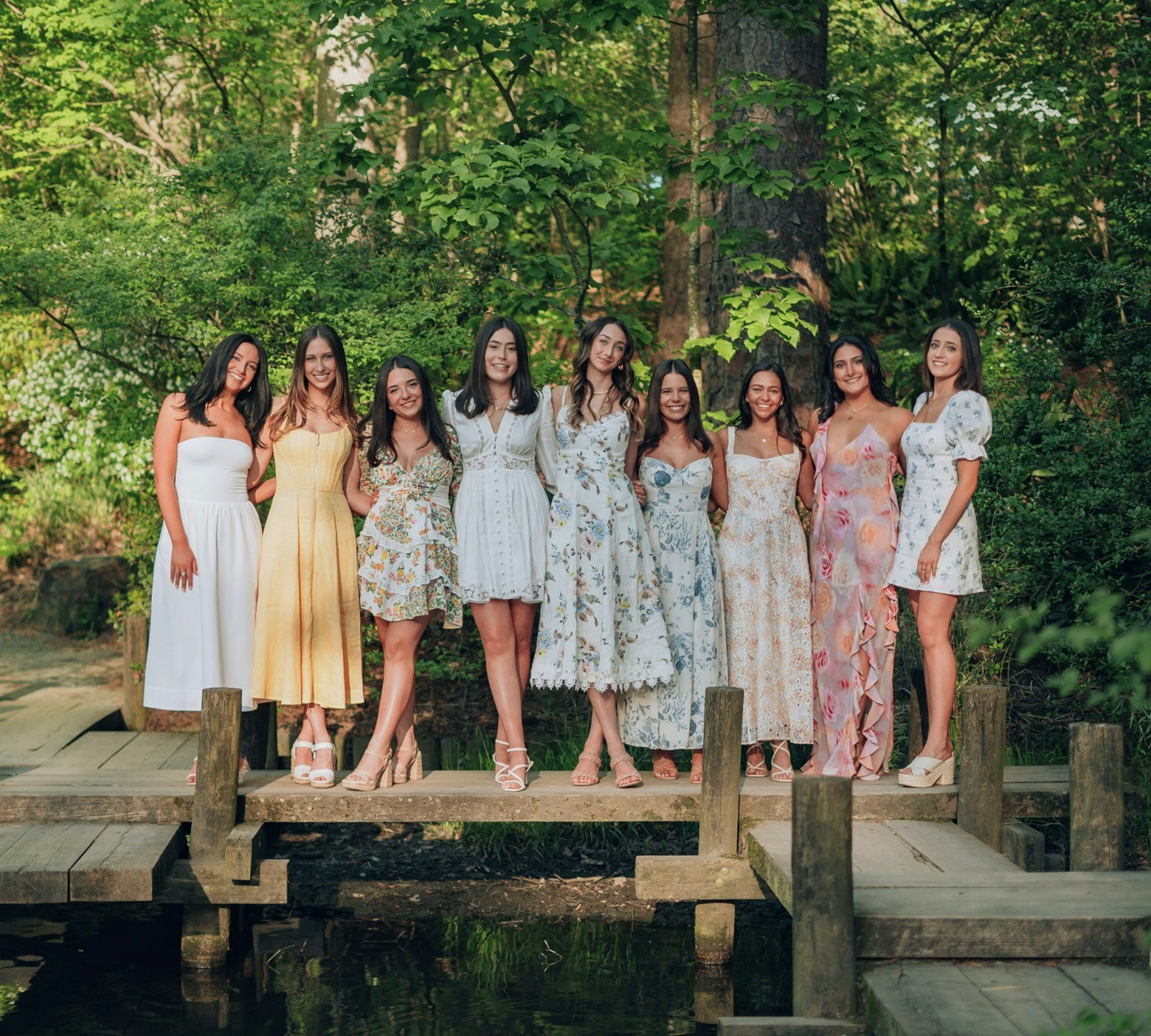 Isabelle Tashima with a group of girlfriends.