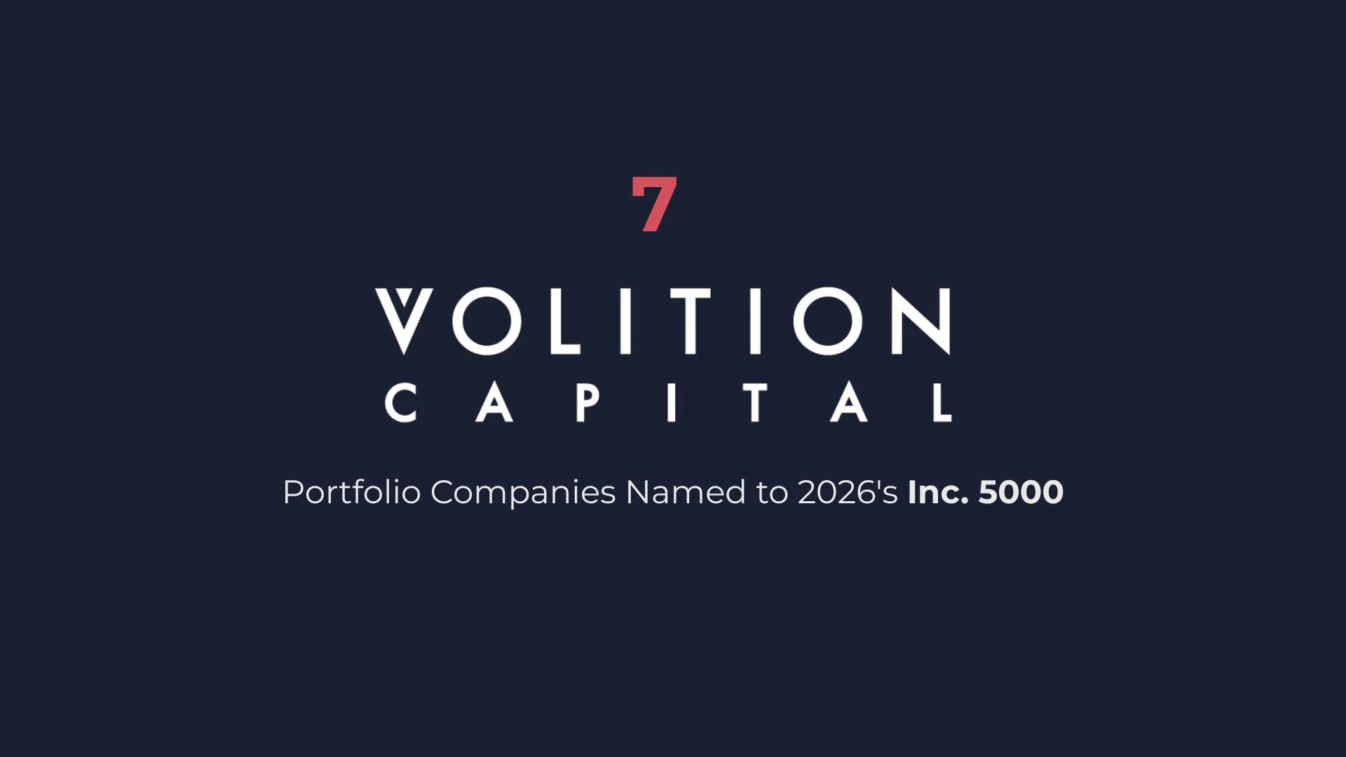 Volition Capital